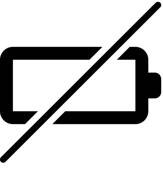 Geen Batterij Web Vector Illustratie Achtergrond — Stockvector