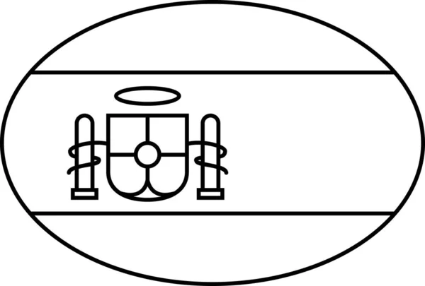 Spanya Vektör Illüstrasyonunun Bayrağı — Stok Vektör