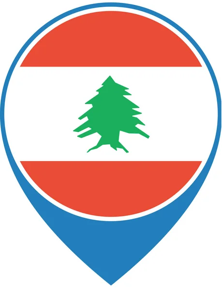 Flag Lebanon World Flag 컨셉트 — 스톡 벡터