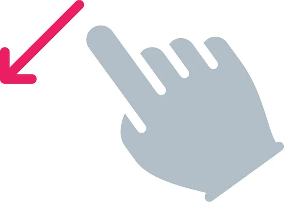 Swipe Hand Touch Finger — Stock Vector