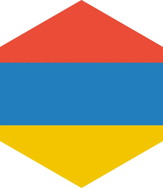 Vlag Van Armenië Vector Illustratie — Stockvector