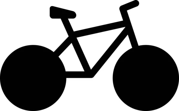 Fiets Plat Pictogram Vector Illustratie — Stockvector