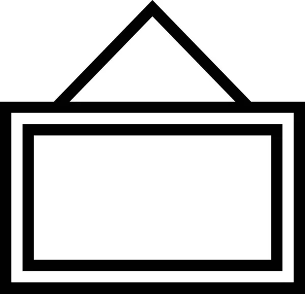 Icono Del Tablero Ilustración Vectorial Minimalista — Vector de stock