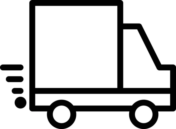 Icona Del Camion Espresso Isolato Sfondo Bianco Illustrazione Vettoriale — Vettoriale Stock