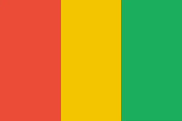 Flaga Gwinei Tło Koncepcji Flagi Światowej — Wektor stockowy