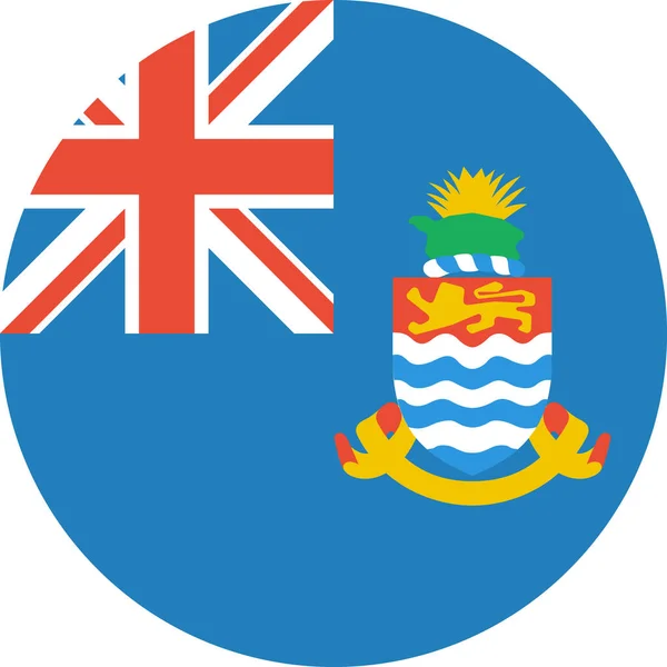 Térkép Cayman Islands Flat Icon Vector Illustration — Stock Vector