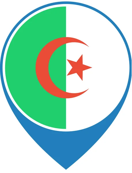 Flaga Algierii Tło Koncepcji Flagi Świata — Wektor stockowy