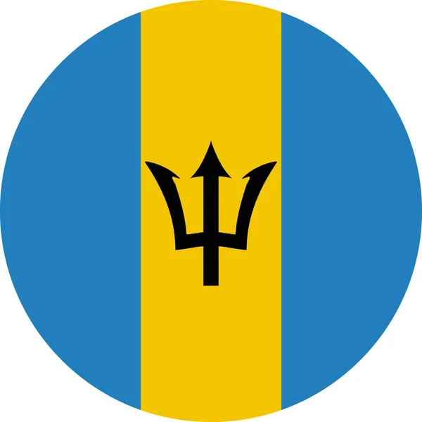 Bandiera Delle Barbados Illustrazione Vettoriale — Vettoriale Stock