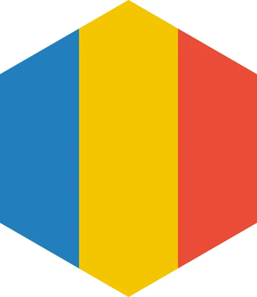 Bandiera Chad Vettoriale Illustrazione — Vettoriale Stock