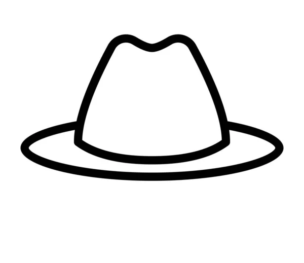 Elegant Hatt Vektor Ilustration — Stock vektor