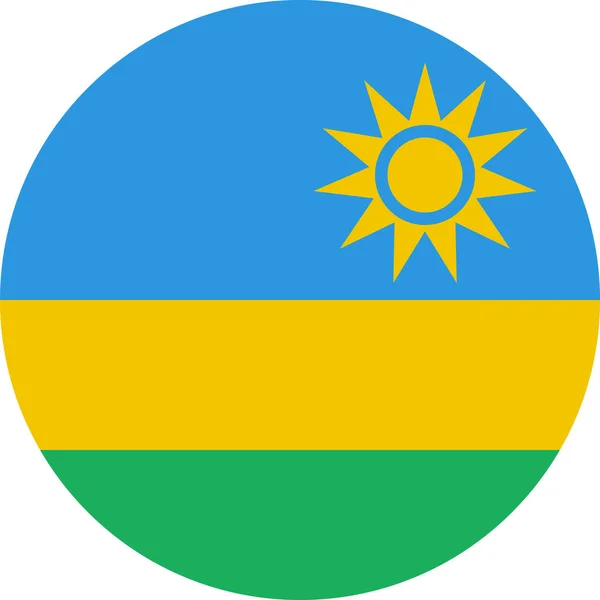 Vlag Van Rwanda Vector Illustratie — Stockvector