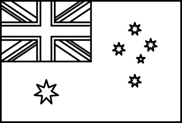 赫德旗和麦克唐纳群岛扁平图标 矢量图解 — 图库矢量图片
