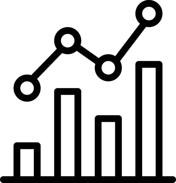 ビジネスチャートのアイコン 分析の概念 ミニマリズムのベクトル図 — ストックベクタ