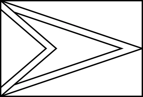 ガイアナのフラットアイコンの旗 ベクトルイラスト — ストックベクタ