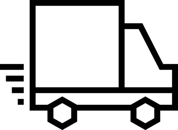 Transporte Expresso Ilustração Vetorial Minimalista — Vetor de Stock