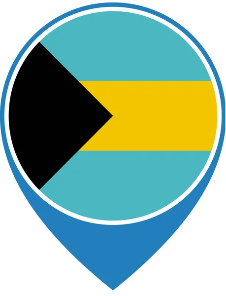 Bandiera Delle Bahamas Concetto Bandiera Mondiale Sullo Sfondo — Vettoriale Stock