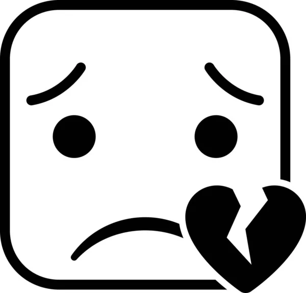 Gesichtsausdruck Emoticon Vektor Illustration — Stockvektor