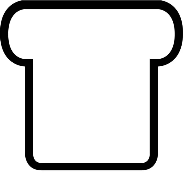 Sandwich Symbol Isoliert Auf Weißem Hintergrund Vektorillustration — Stockvektor