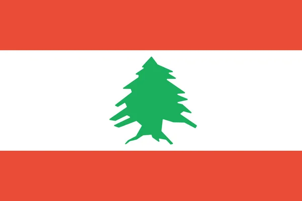 Flag Lebanon World Flag 컨셉트 — 스톡 벡터