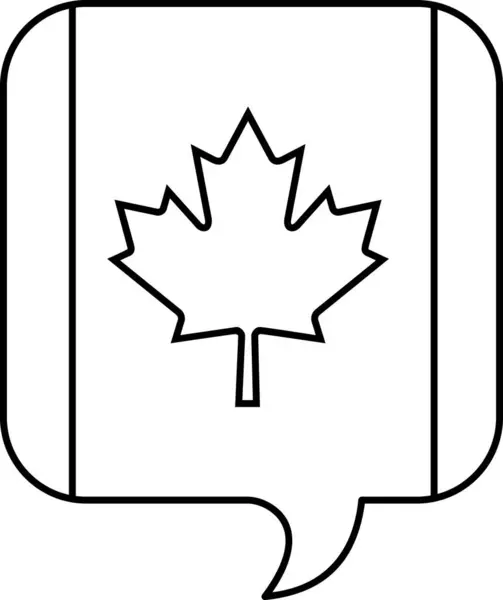 Bandera Canadá Vector Ilustración — Vector de stock