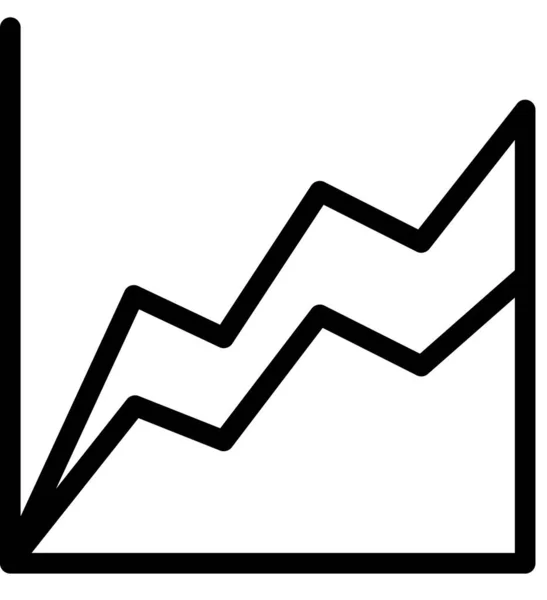 Üzleti Ábra Ikon Analitikai Koncepció Minimalista Vektor Illusztráció — Stock Vector