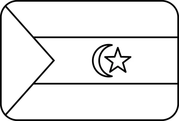 Nyugati Vektor Illusztrációjának Zászlaja — Stock Vector