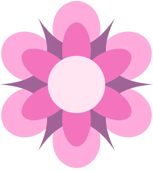 ピンク紫色の花飾りのベクトルイラスト — ストックベクタ