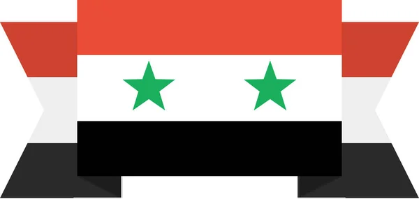 Vlag Van Syrische Arabische Republiek Syrië — Stockvector