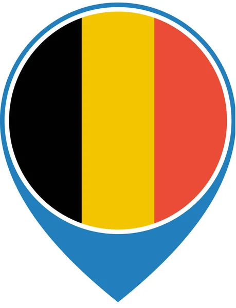 Бельгійський Прапор Концепція Світового Прапора — стоковий вектор