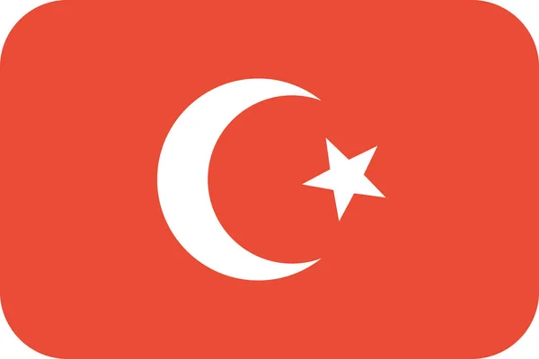 Bandeira Turquia Ilustração Vetorial —  Vetores de Stock