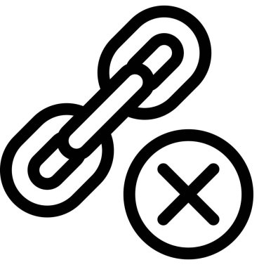 bağlantı oluşturma simgesi, asgari vektör çizimi