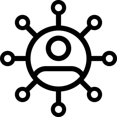 hesap kullanıcı profili avatarı, vektör basit illüstrasyon