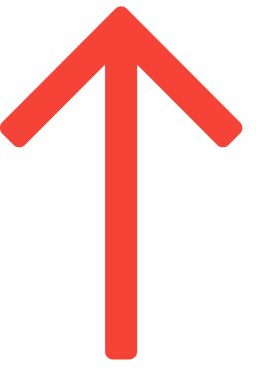 Beyaz arkaplanda izole edilmiş ok yönü, vektör illüstrasyonu