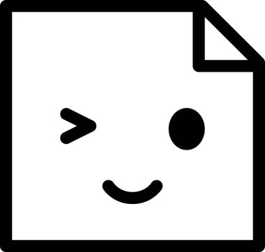 İfade yüz ifadesi duygu simgesi vektörü, gülen yüz avatar etiket notu 