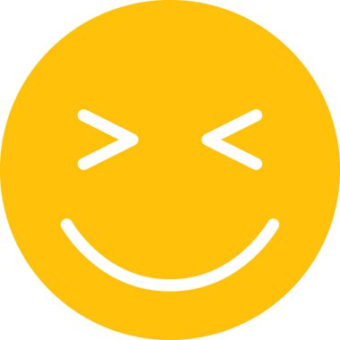 Yüz ifadesi duygu simgesi vektörü, gülen yüz avatarı 