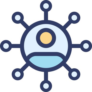 hesap kullanıcı profili avatarı, vektör basit illüstrasyon