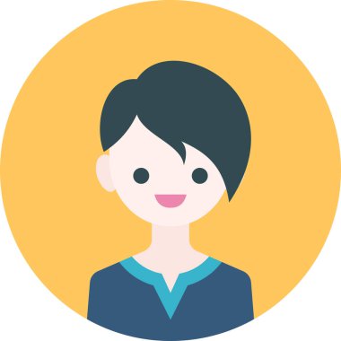 Erkek avatarın vektör illüstrasyonu 