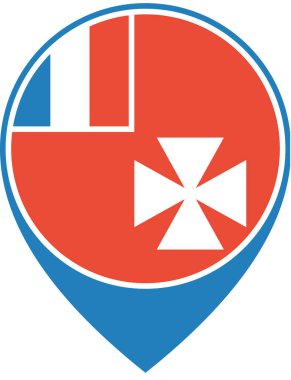 Wallis vektör illüstrasyonunun bayrağı