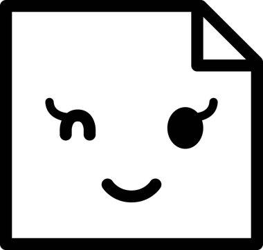 İfade yüz ifadesi duygu simgesi vektörü, gülen yüz avatar etiket notu 