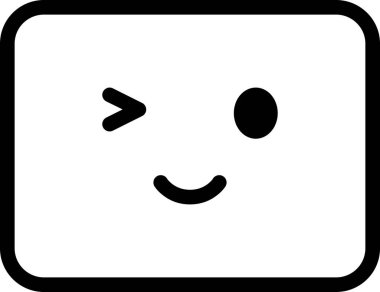 Yüz ifadesi duygu simgesi vektörü, gülen yüz avatarı 