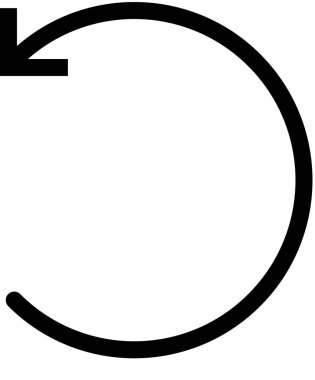 Beyaz arkaplanda izole edilmiş ok simgesi, vektör illüstrasyonu