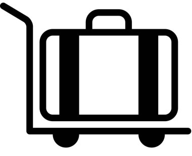 Bebek arabası simgesi, vektör illüstrasyonu