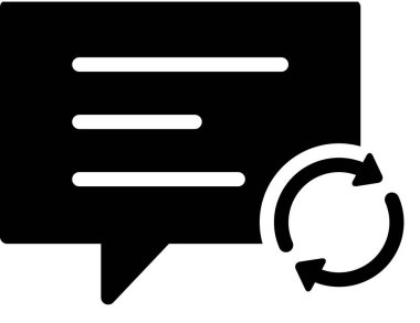  İleti yorum vektörü, illüstrasyon