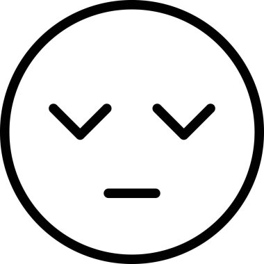 İfade yüz ifadesi duygu simgesi vektörü, soluk yüz yüz simgesi etiket notasında avatardır 