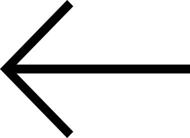 Beyaz arkaplanda izole edilmiş ok yönü, vektör illüstrasyonu