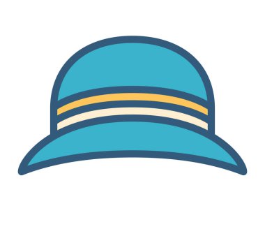 şık şapka vektör ilüstrasyonu 