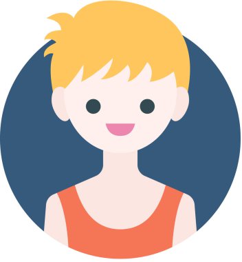 Erkek avatarın vektör illüstrasyonu 