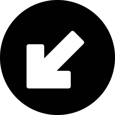 Beyaz arkaplanda izole edilmiş ok yönü, vektör illüstrasyonu