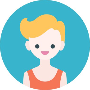 Erkek avatarın vektör illüstrasyonu 