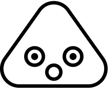 şirin yüz ifadesi simgesi vektör illüstrasyonu